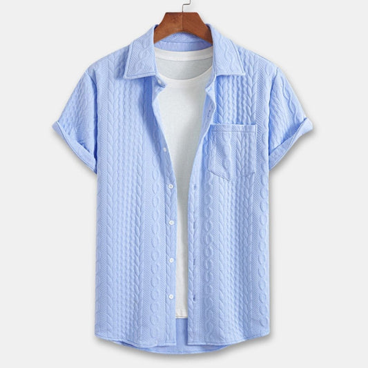 Knitted Men's Coastal Shirt – Lightweight, Comfortable & Versatile