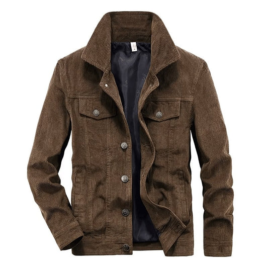 Vintage-Inspired Corduroy Jacket – Bold Urban Style with Pockets