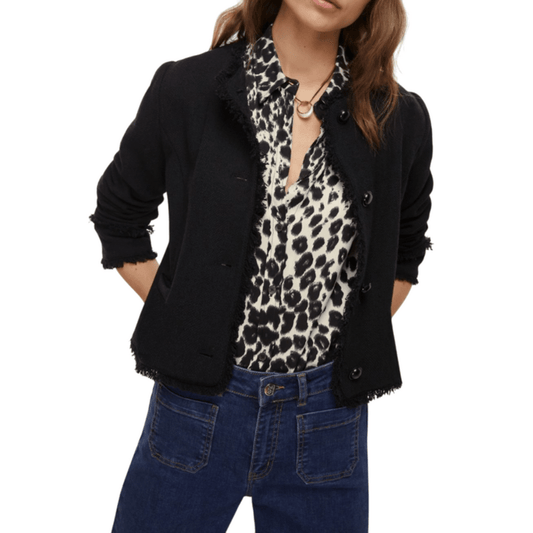 Women's Round Neckline Cropped Short Jacket