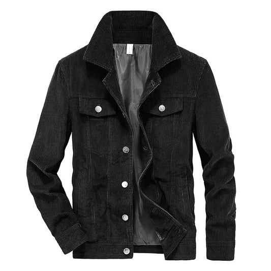 Vintage-Inspired Corduroy Jacket – Bold Urban Style with Pockets